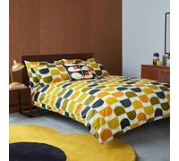 Orla Kiely Bedding - Set copripiumino in 100% cotone con stelo a blocco, 50 x 75 cm, colore: Limone siciliano