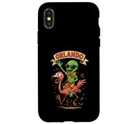 Orlando Alien Equitazione Flamingo Florida Spiaggia Vacanza Custodia per iPhone X/XS