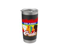 Orlando Florida Pride Rainbow Gay Pride Flag Funny LGBT Bicchiere termico in acciaio inox doppia parete
