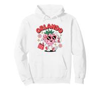 Orlando, Fun Groovy Summer Strawberry con Occhiali da Sole retrò Felpa con Cappuccio