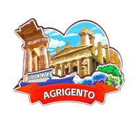 Orlaybar Agrigento Sicilia Italia magnete decorativo 3D frigorifero città viaggio souvenir regalo turistico artigianale fatto a mano magnete frigorifero decorazione casa -2726