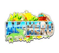 Orlaybar Alghero Italia Magnete Decorativo 3D Frigorifero Calamite Frigorifero Magneti per Frigorifero Città Viaggio Souvenir Regalo Turistico Artigianale Fatto a Mano Decorazione Casa -4245