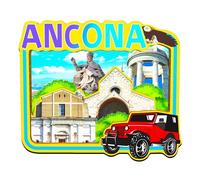 Orlaybar Ancona Italia Calamita decorativa 3D frigorifero città viaggio souvenir turistico regali fatti a mano magnete frigorifero decorazione casa -4425