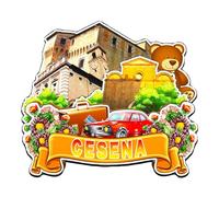Orlaybar Cesena Italia magnete decorativo 3D frigorifero città viaggio souvenir regalo turistico artigianale fatto a mano magnete frigorifero decorazione casa -4408
