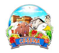 Orlaybar Cesena Italia magnete decorativo 3D frigorifero città viaggio souvenir regalo turistico artigianale fatto a mano magnete frigorifero decorazione casa -4407