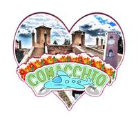 Orlaybar Comacchio Emilia-Romagna Italia Calamita Decorativa 3D Frigorifero Città Viaggio Souvenir Regali Turistici Artigianato Fatto a Mano Magnete Frigorifero Decorazione Casa -2545