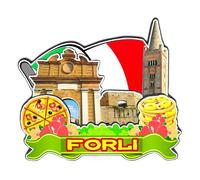Orlaybar Forlì Emilia-Romagna Italia magnete decorativo 3D frigorifero città viaggio souvenir regalo turistico artigianale fatto a mano magnete frigorifero decorazione casa -2494