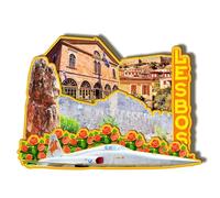 Orlaybar Lesbo Grecia Calamite Frigorifero Magneti Frigorifero Magnete Decorativo 3D Città Viaggio Souvenir Turistico Regali Fatti a Mano Artigianato Decorazione Casa -895