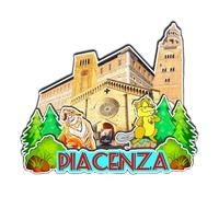 Orlaybar Piacenza Emilia-Romagna Italia magnete decorativo 3D frigorifero città viaggio souvenir regalo turistico artigianale fatto a mano magnete frigorifero decorazione casa -2495