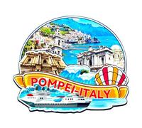 Orlaybar Pompei Italia magnete decorativo 3D frigorifero città viaggio souvenir regalo turistico artigianale fatto a mano magnete frigorifero decorazione casa -4269