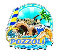 Orlaybar Pozzoli Provincia di Napoli Italia Calamita Decorativa 3D Frigorifero Città Viaggio Souvenir Regali Turistici Artigianato Fatto a Mano Magnete Frigorifero Decorazione Casa -4299