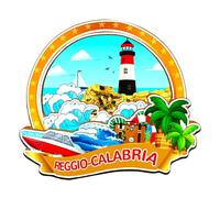 Orlaybar Reggio Calabria Italia magnete decorativo 3D frigorifero città viaggio souvenir regalo turistico artigianale fatto a mano magnete frigorifero decorazione casa -4279