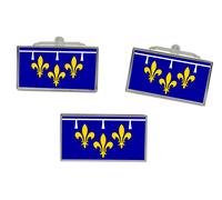 Orléanais (Francia) Bandiera Gemelli E Fermacravatta Set