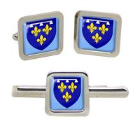 Orléanais (Francia) Quadrato Gemelli E Fermacravatta Set