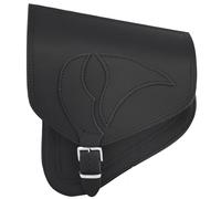 ORLETANOS Borsa laterale Eagle nera compatibile con Harley Davidson Softail Heritage Low Rider Breakout Fat Bob Street Bob Star Telaio HD Custodia in pelle