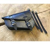 ORLETANOS Medusa compatibile con Harley Davidson Sportster 48 1200 883 - Borsa laterale per attrezzi in pelle, colore: Nero