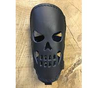 ORLETANOS - Portabottiglie a forma di teschio, compatibile con Harley Davidson in pelle Fat Boy Heritage Streetbob Fatbob Low Rider portabottiglie moto