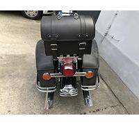 ORLETANOS Valigia per bagagli compatibile con Heritage Deluxe Springer Loki Black Rotolo bagagli Harley Davidson Sissybar Portapacchi nero HD