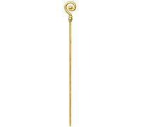 Orlob Bastone da vescovo dorato, circa 1,90 m, da assemblare, accessori per costumi, bastone da passeggio con Babbo Natale