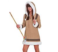 Orlob, costume di carnevale da eschimese de luxe, per donna, nelle taglie dalla 40/42 fino alla 52/54