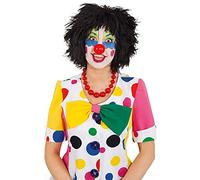 Orlob Parrucca Clown Nera Scapigliata con Frangia