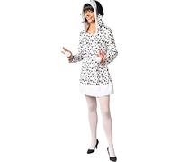 Orlob Vestito Dalmatiner | Costume da donna a maniche lunghe | Carnevale caldo | Costume di gruppo dolce (38-40)