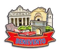 Orlybar Benevento Campania Italia Calamita da frigorifero collezione in legno 3D fatto a mano viaggio città souvenir magnete frigorifero decorazione casa regalo -1579