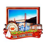 Orlybar Orlaybar San Francisco California (CA) America Calamita decorativa 3D frigorifero città viaggio souvenir regali turistici fatto a mano artigianato frigorifero magnete decorazione casa -352