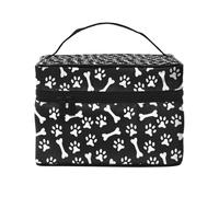 Orma di Zampa, Borsa per il trucco Borsa per cosmetici Borsa da toilette da viaggio portatile Astuccio per matite Astuccio da toilette
