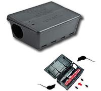 Orma N.12 TRAPPOLE per Esche Topi Total Box Contenitore Nero con Chiave 24x17x8,5 CM.