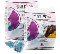 ORMA Veleno per Topi Professionale, Esca Topicida Ratticida in Bustine di Pasta Fresca, Rodenticida Potente, Uso Esterno ed Interno, 100% Made in Italy - Tiger25 Pasta 2x150 g