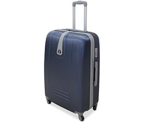ORMI Set 3 Valigie Trolley Rigido Piccolo Medio Grande 4 RUOTE Valigia in ABS (Blu)