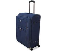 ORMI trolley bagaglio a mano da cabina piccolo medio grande extra large XXL 4 Ruote (Blu, L (64x27x41))