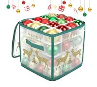 Ornament Box, Storage Keeper, 64 Grid, Organization Function, Professional Holiday Gear, Durable Divider Tool For Protecting Decorative Balls In Apartments Dorms Or During The 2026 Winter Season