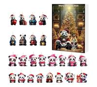 Ornament Calendar Advent - Custom Animals Countdown Calendar | Contenti Di Natale Degli Animali | Calendario Di Natale | Panda Dinosaur Flying Dragon Cat Casa Decorazione Sospesa Per Adolescenti