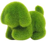 Ornament Figurine Home & Office DecorationArtificial Moss Dog Orning Ornament Figurine da giardino Figurine di Musta Coppata Statue Spring Garden Yard Decor Office Home Office Forniture ( Color : Dog