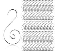 Ornament Hooks, Christmas Ornament, Christmas Tree Baubles Ball Metal Hooks Xmas Decoration S Hooks, 45mm 100 Pack