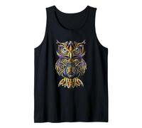 Ornamental Owl Illustration Graphic Design Outfit Fashion Canotta