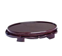 Ornamentbasis Base in legno strana pietra giada vaso bonsai fiore supporto base ovale base in legno adatta per la decorazione di ufficio a casa Houten vaas basis(30 x 3,5 x 11,8 x 1,3 pollici)