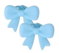 Ornamenti a forma di nodo per cuffie audio, accessorio Cosplay in silicone 3D, forma di nodo, due decorazioni carine per cuffie, per Streaming, Studi, Lavoro, Viaggi, Navetta, Festa