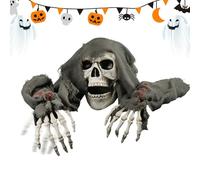 Ornamenti a scheletro di Halloween, scenografie horror, decorazione per Halloween, scheletro di Halloween, paletti per bambini e adulti, cortile, giardino, sentiero, strada maledetta, cimitero