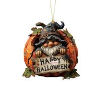 Ornamenti acrilici di Halloween - Ornamento GNOME Pumpkin Pendente, 2D Charm Pendente per la Porta 'Albero Parete Zaino Car Window Specchio Merroir Decor Porta Curse, Hangable | 2D