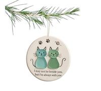 Ornamenti 'amicizia, ciondolo a forma di gatto in acrilico 2D, regalo 'amicizia per sempre, per decorazioni per albero di Natale, per interni ed esterni, davanzali, cortili, riunioni di