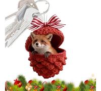 Ornamenti Animali Delle Foreste Con Ghiande, Ornamenti Natalizi Delle Foreste Boschive, O-rnamenti Scoiattoli Per L'albero Di Natale, Decorazioni Festive Piatte In Acrilico 2D Con Animali