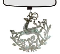 Ornamenti bianchi per albero di Natale, decorazioni bianche glitterate per il paese delle meraviglie natalizie, decorazioni per feste invernali per interni ed esterni