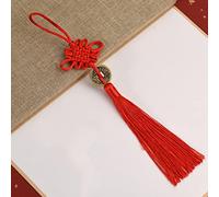 Ornamenti con nappe Year Decor for Home Pendant Hanging Ornaments Spring Festival Red Tassel Gift(16)