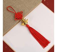 Ornamenti con nappe Year Decor for Home Pendant Hanging Ornaments Spring Festival Red Tassel Gift(18)