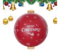 Ornamenti Con Palline Di Natale - Grandi Palline Rosse Per Albero Di Natalee PVC | Decorazioni Per L'albero Di Natale O Eventi Patio Finestra Prato Cortile Portico Festival Riunioni Decorazioni Per