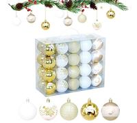 Ornamenti Con Palline Per Albero Di Natale - Ciondolo Con Palline Di Natale Da 40 Pezzi, Ornamento Infrangibili Per La Decorazione Davanzali Interni Ed Esterni Co