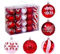 Ornamenti Con Palline Per Albero Di Natale - Ciondolo Con Palline Di Natale Da 40 Pezzi, Ornamento Infrangibili Per La Decorazione Davanzali Interni Ed Esterni Co